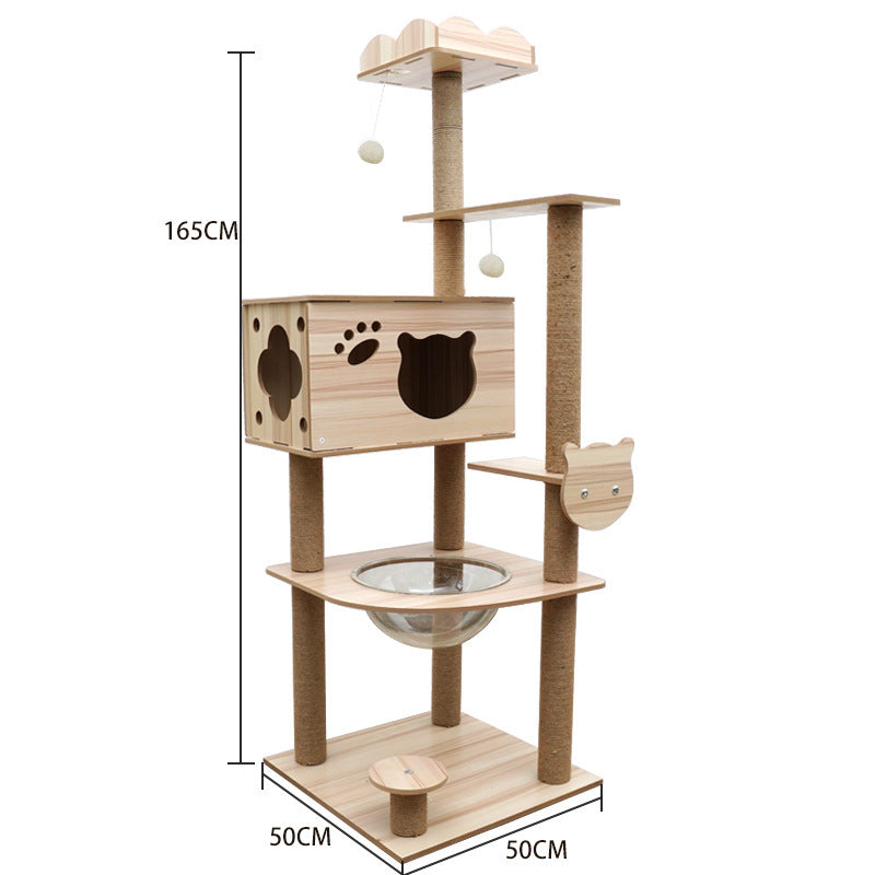 Cat Crawl Nest Scratching Board Tree