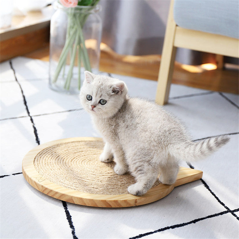 Wall Mounted Scratcher Pad with Suction Cup Toy