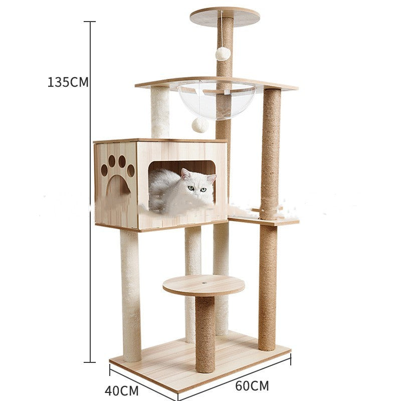 Cat Crawl Nest Scratching Board Tree