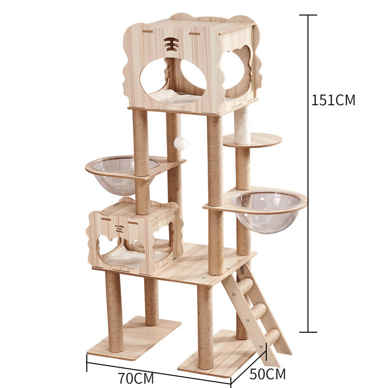 Cat Crawl Nest Scratching Board Tree