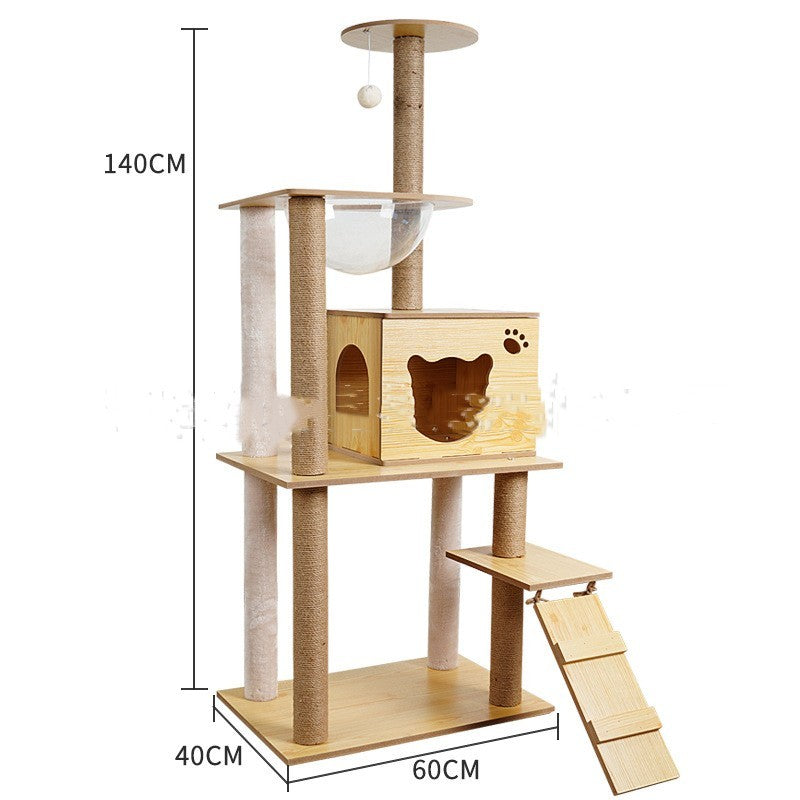 Cat Crawl Nest Scratching Board Tree