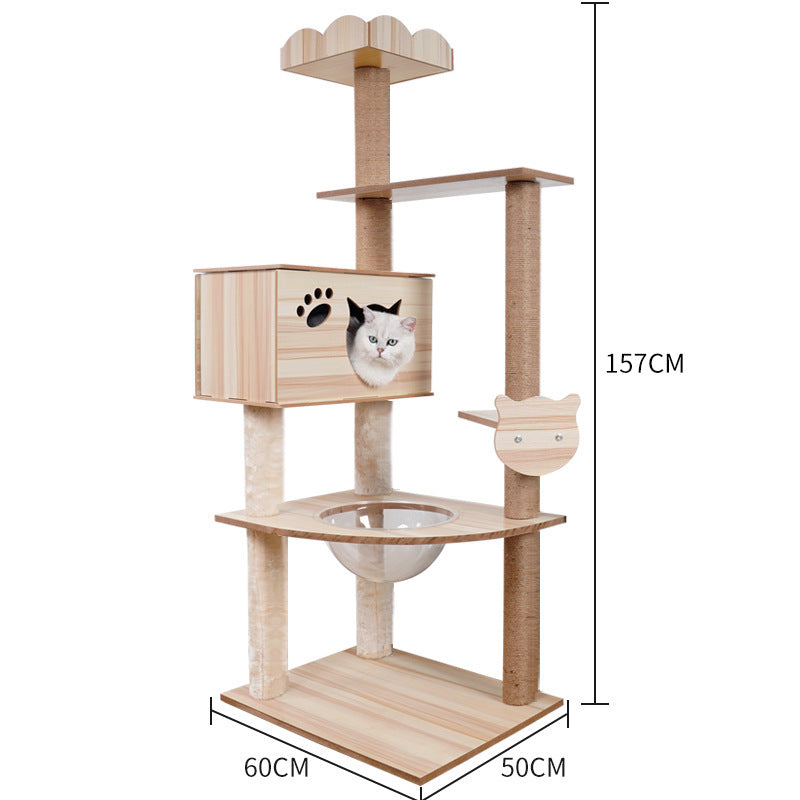 Cat Crawl Nest Scratching Board Tree