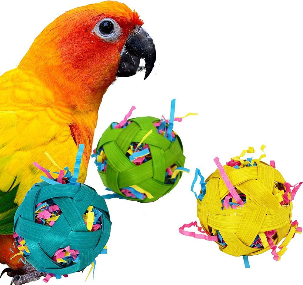 Natural Bamboo Woven Toy Ball