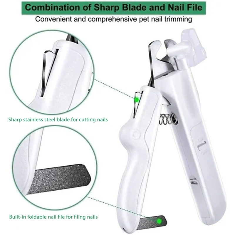 LED Pet Nail Clippers for Dogs and Cats