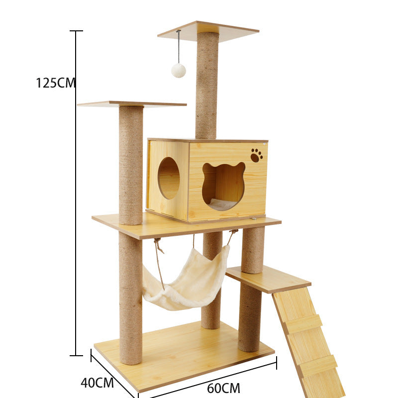Cat Crawl Nest Scratching Board Tree