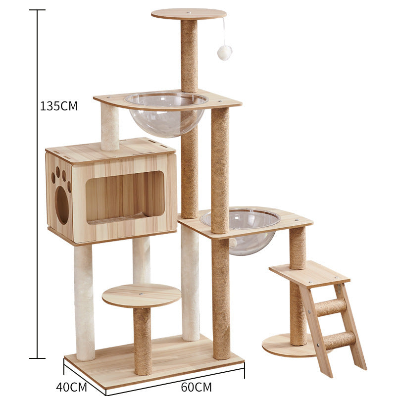Cat Crawl Nest Scratching Board Tree