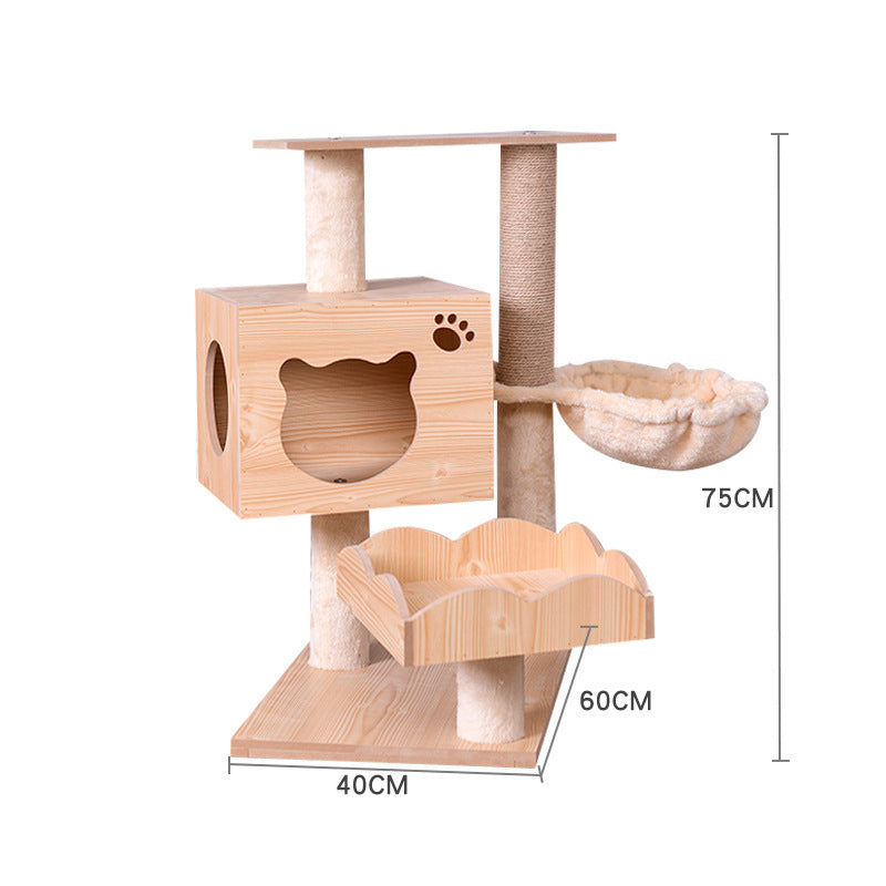 Cat Crawl Nest Scratching Board Tree