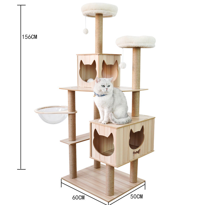 Cat Crawl Nest Scratching Board Tree