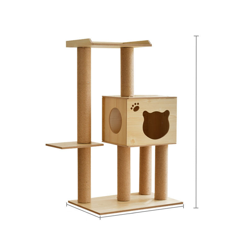 Cat Crawl Nest Scratching Board Tree
