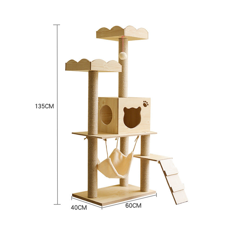 Cat Crawl Nest Scratching Board Tree