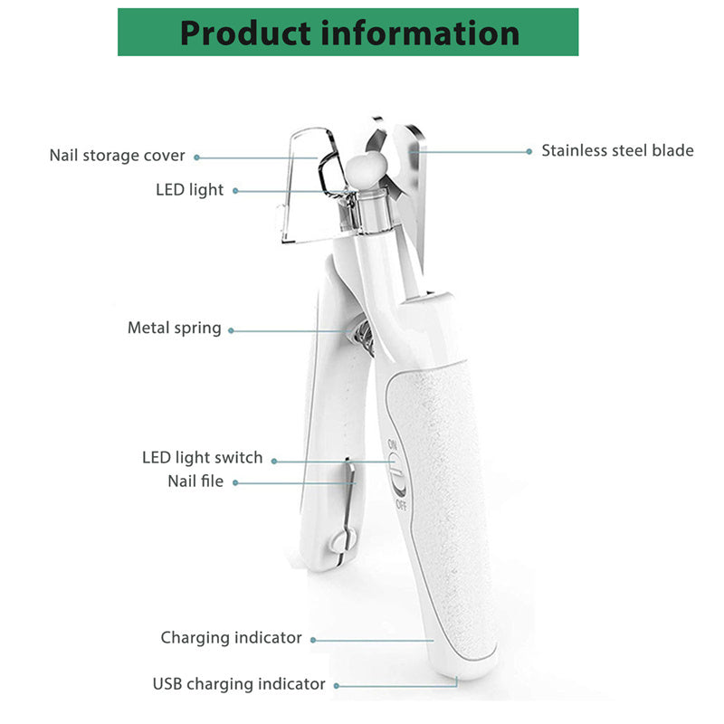 LED Pet Nail Clippers for Dogs and Cats