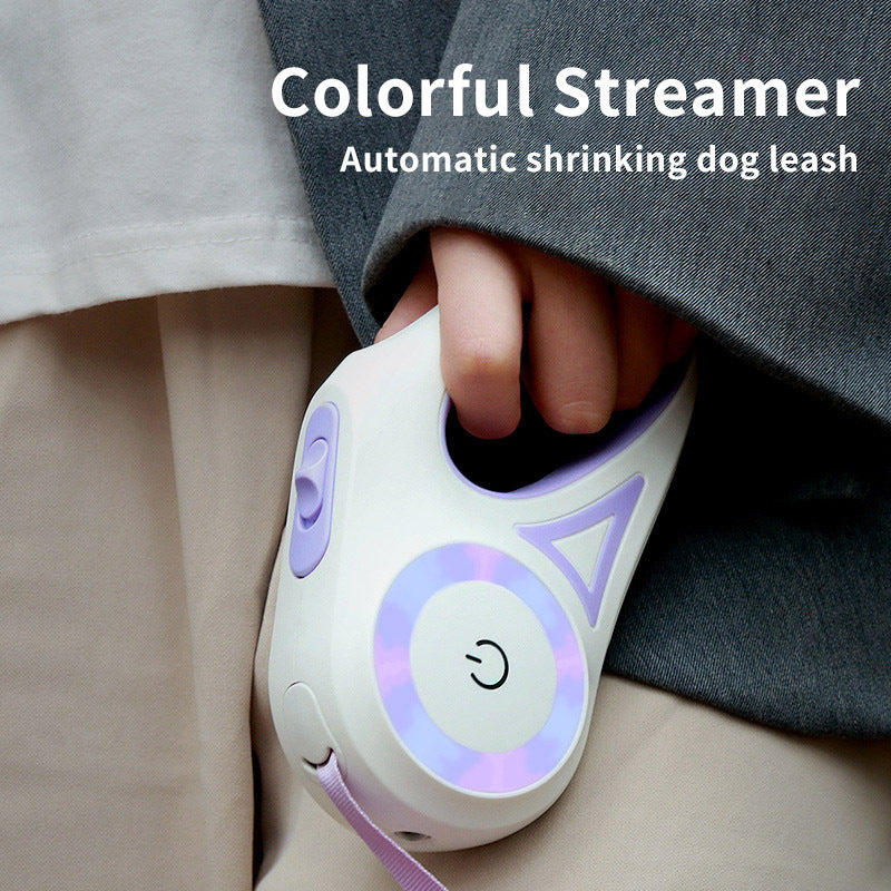 Retractable Dog Leash with Collar for Small and Medium Dogs