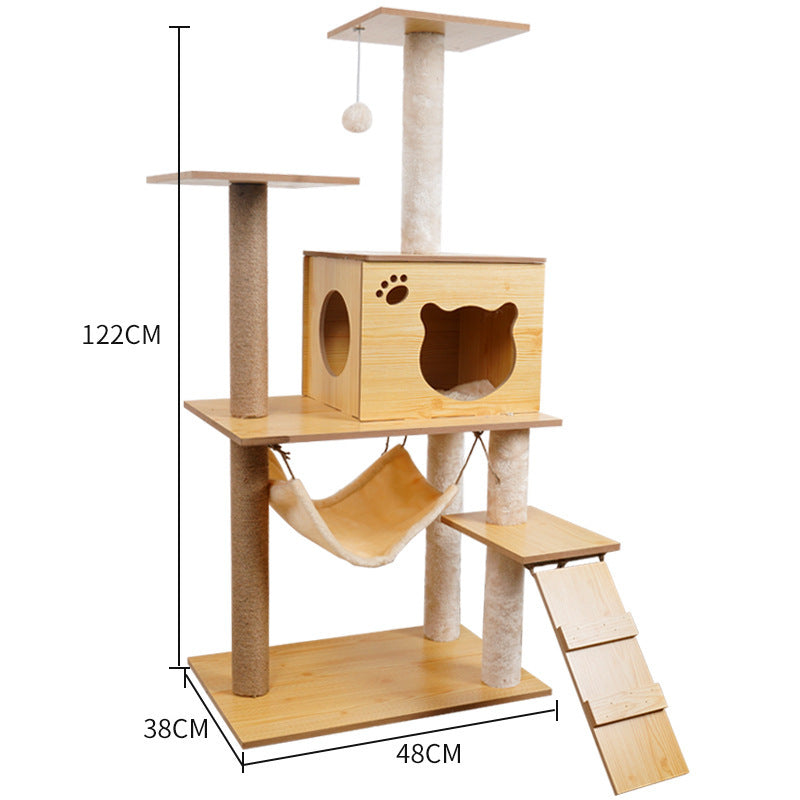 Cat Crawl Nest Scratching Board Tree
