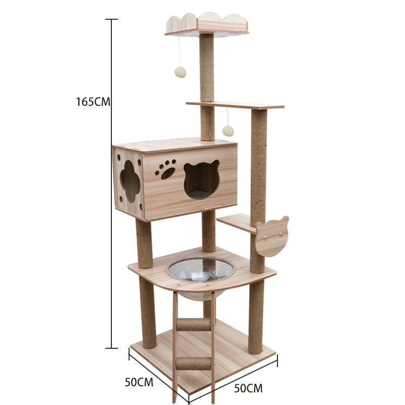 Cat Crawl Nest Scratching Board Tree