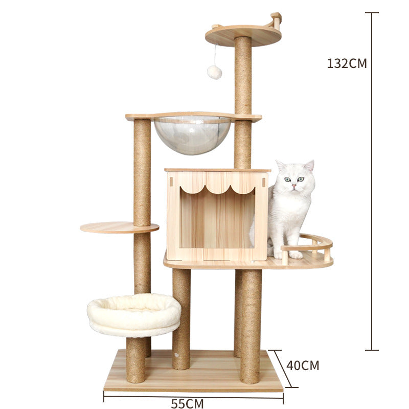 Cat Crawl Nest Scratching Board Tree