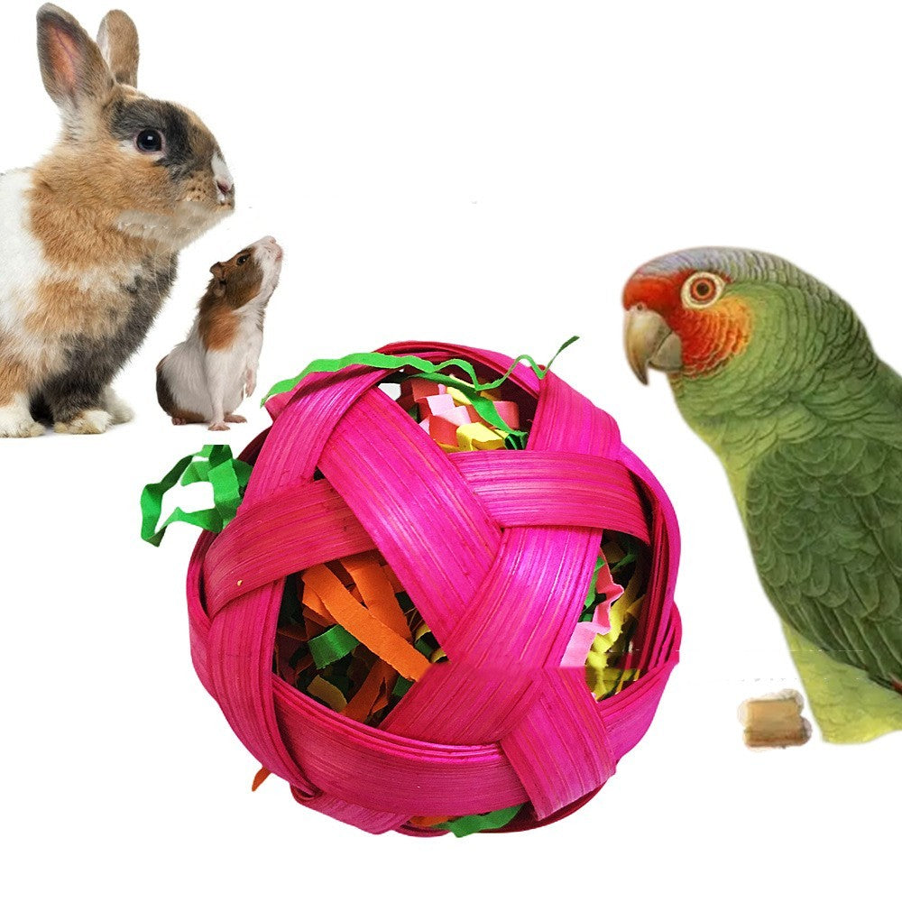 Natural Bamboo Woven Toy Ball
