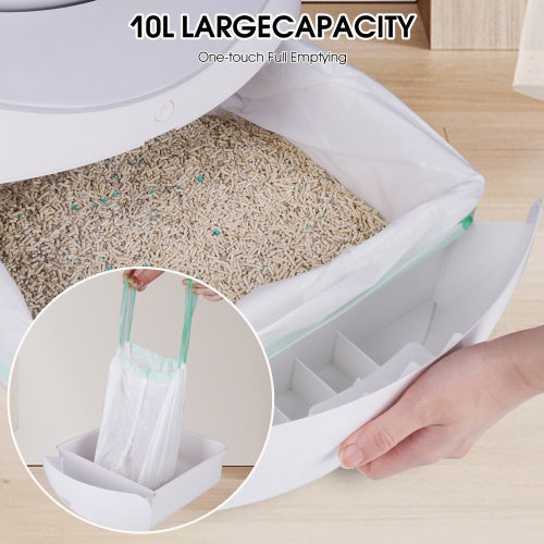 Smart Automatic Litter Box App Controls 4G WiFi