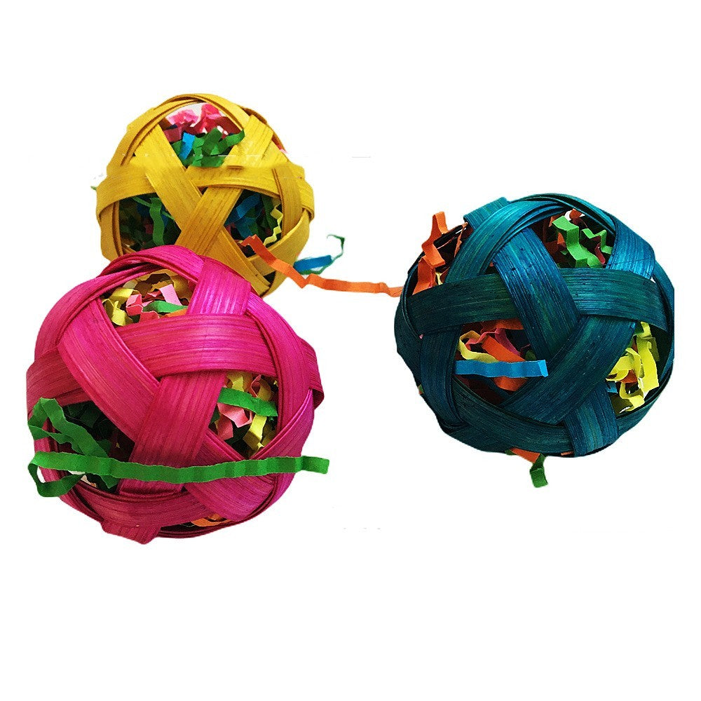 Natural Bamboo Woven Toy Ball