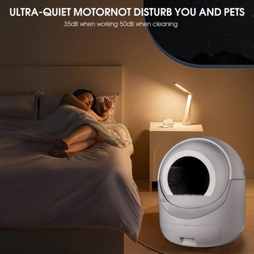 Smart Automatic Litter Box App Controls 4G WiFi