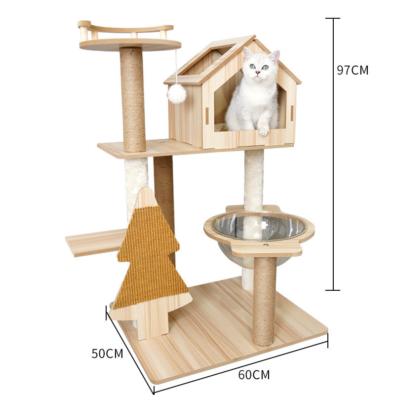 Cat Crawl Nest Scratching Board Tree