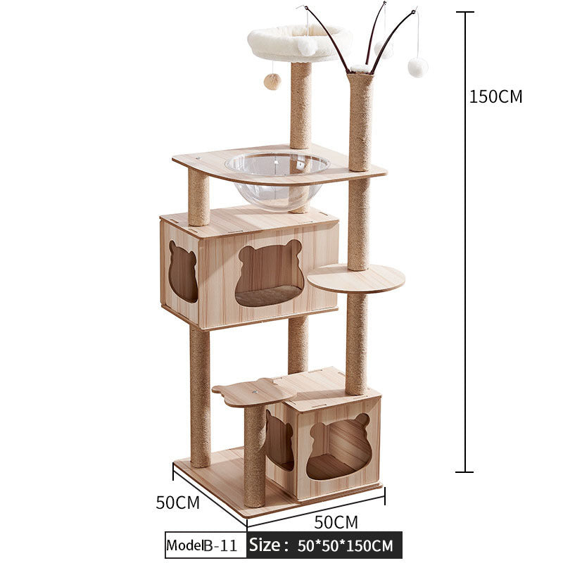 Cat Crawl Nest Scratching Board Tree