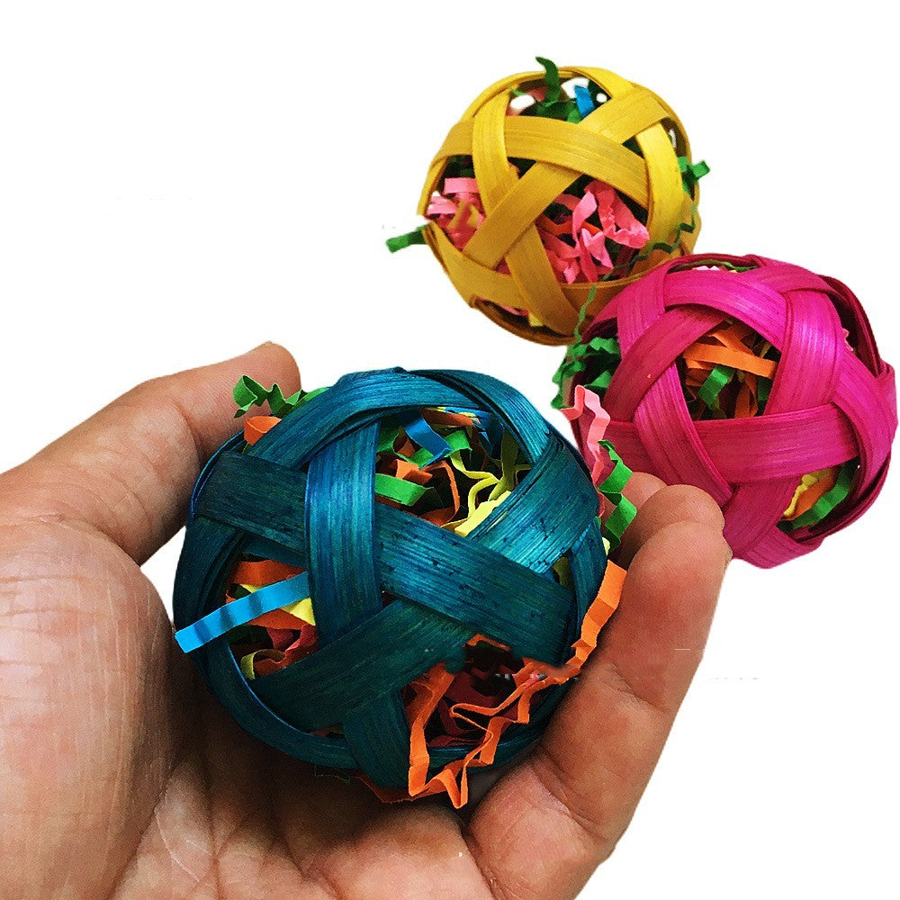 Natural Bamboo Woven Toy Ball