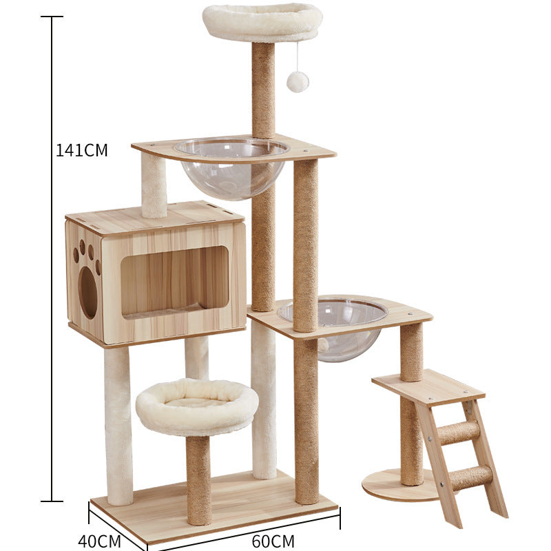 Cat Crawl Nest Scratching Board Tree