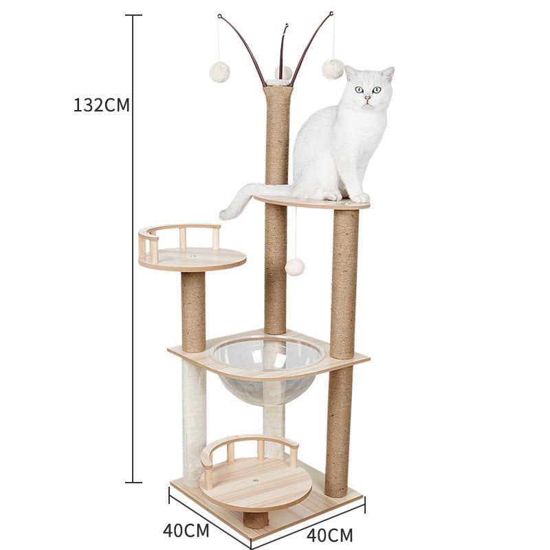 Cat Crawl Nest Scratching Board Tree