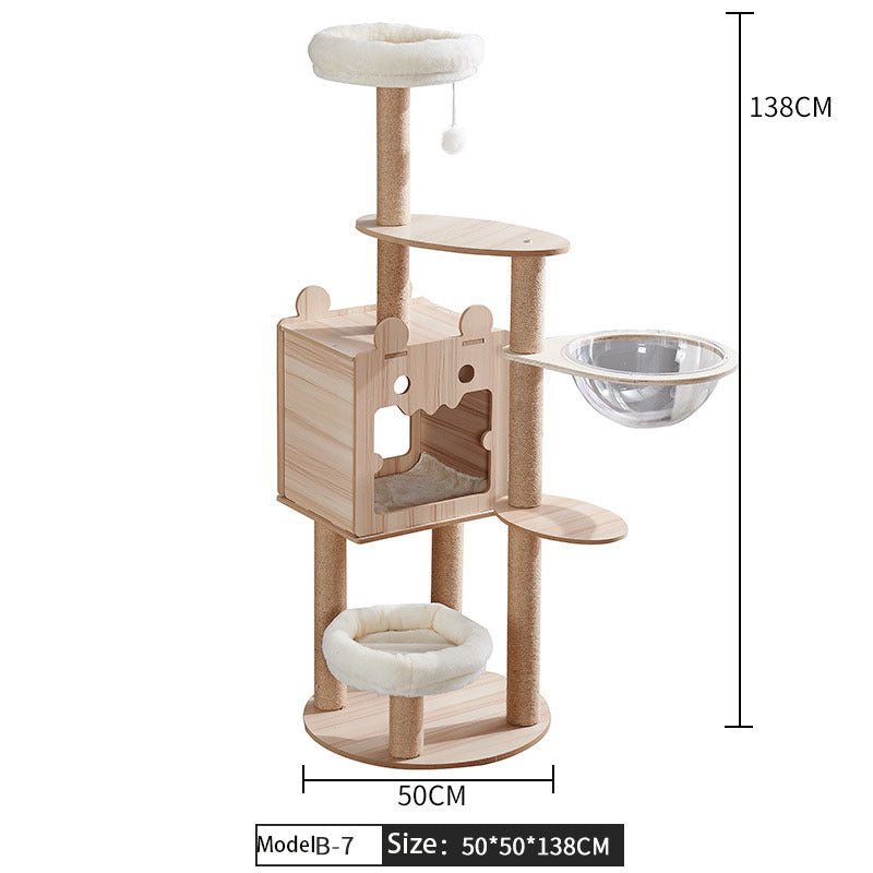 Cat Crawl Nest Scratching Board Tree