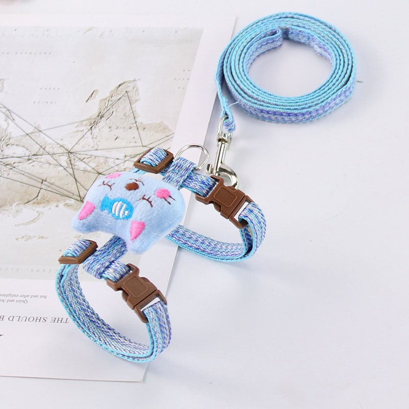 Adjustable Chest Strap For Pet I-shaped Walking Cat