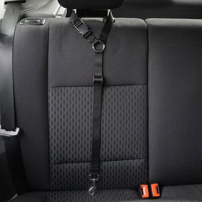 Adjustable pet safety seat belt for car travel