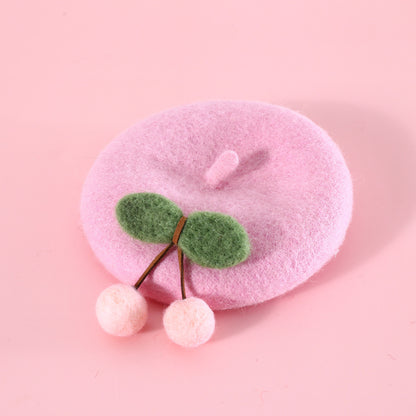 Pet Cat Wool Painter Bud Small Hat
