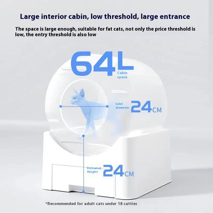 Automatic Self-Cleaning Cat Litter Box