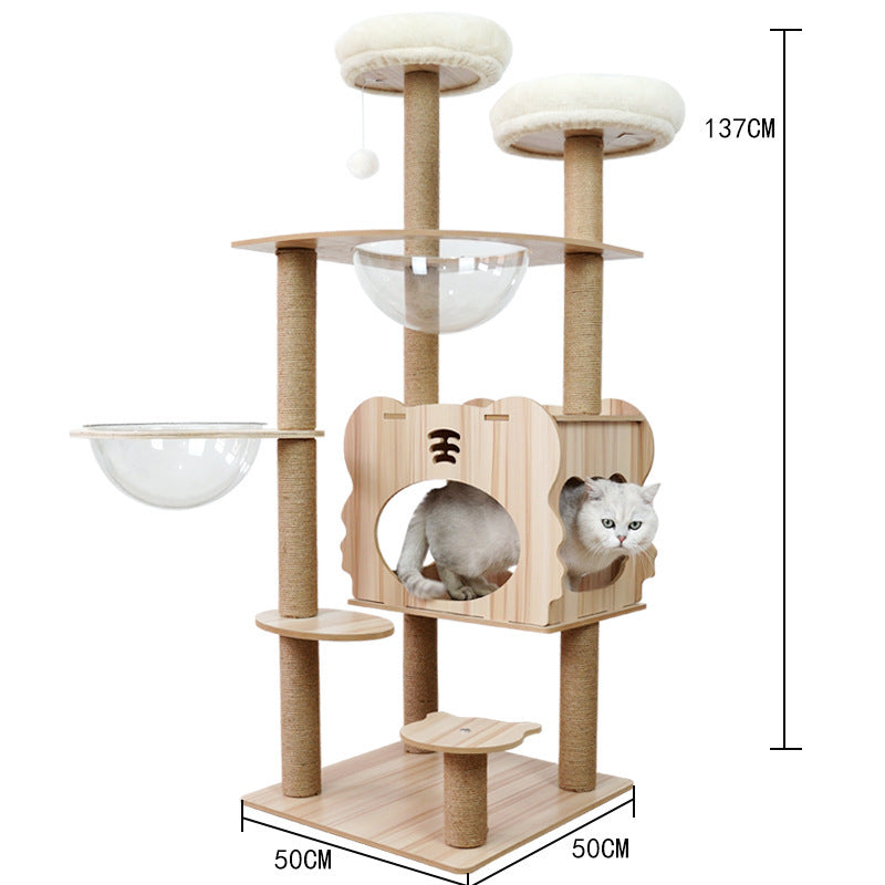 Cat Crawl Nest Scratching Board Tree