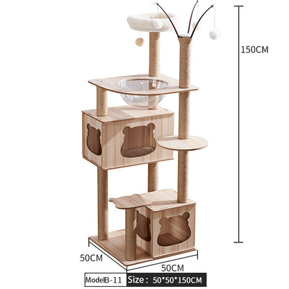 Cat Crawl Nest Scratching Board Tree